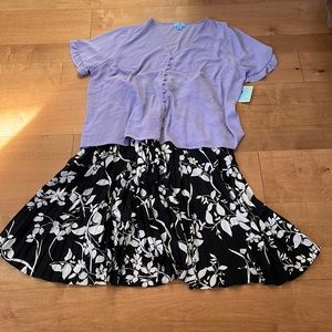 Bundle of Halogen skirt and CeCe top! New!